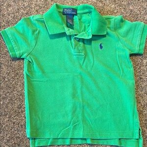 Polo by Ralph Lauren Kelly Green Polo Shirt Classic Design
